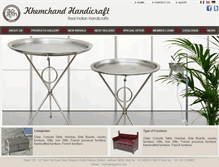 Tablet Screenshot of khemchandhandicrafts.com